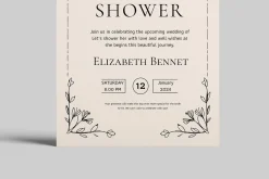 Bridal Shower Invitations Template