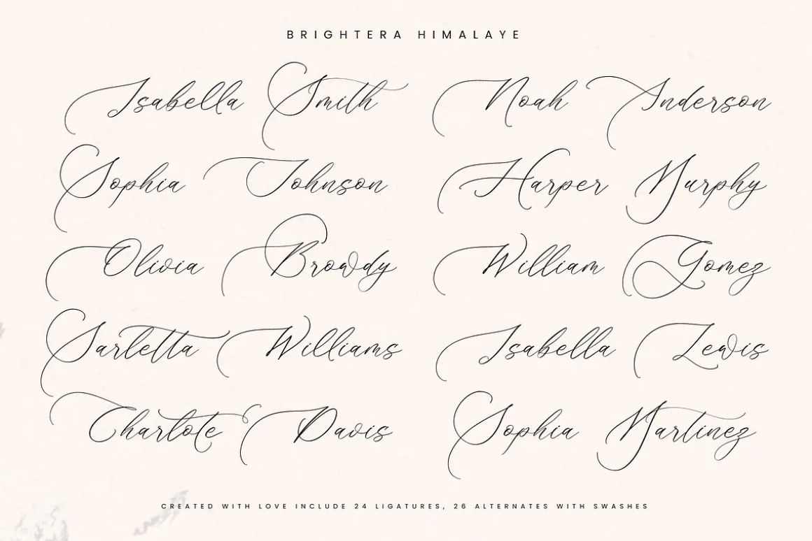 Brightera Himalaye Beautiful Script