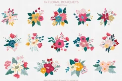 Bright Florals, Flowers & patterns