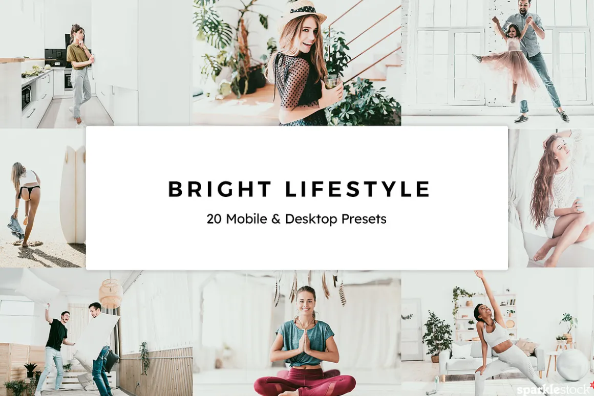 20 Bright Lifestyle LR Presets LUTs
