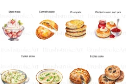 British Food Clipart, Fish and Chips