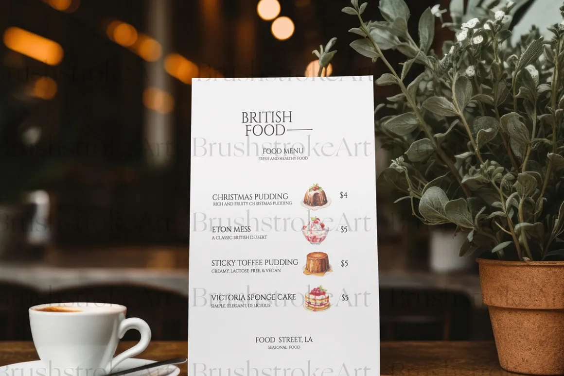 British Food Clipart, Fish and Chips