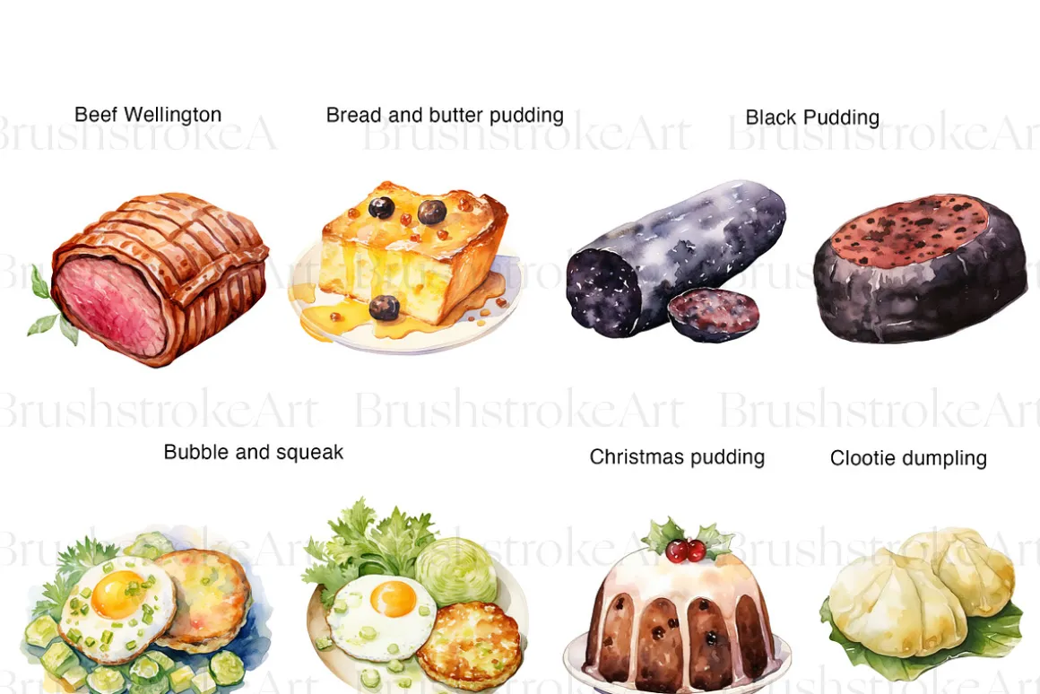 British Food Clipart, Fish and Chips