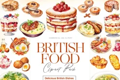 British Food Clipart, Fish and Chips