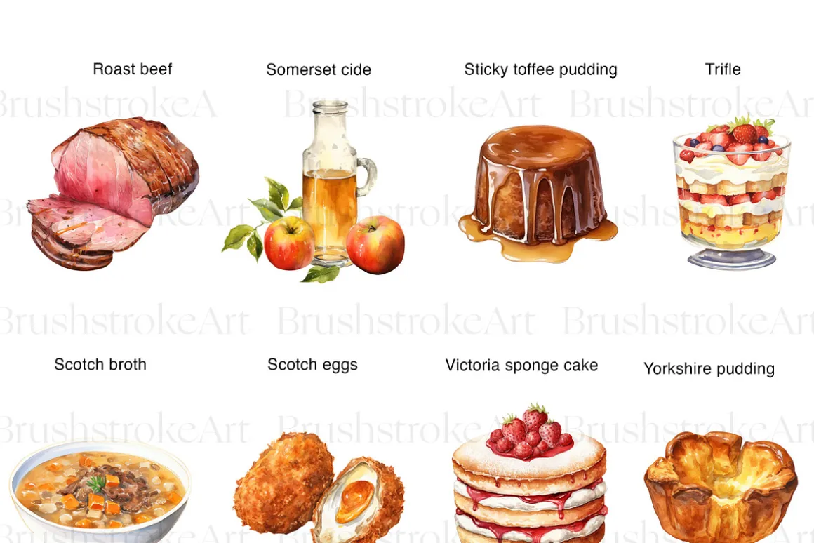 British Food Clipart, Fish and Chips
