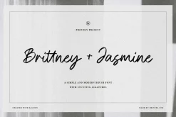 Brittney & Jasmine Brush Script Font