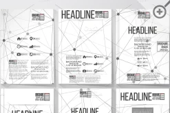 Brochures with molecular structure