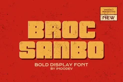 Broc Sanbo - Bold Retro Font