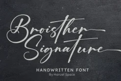 Broisther Handwritten Font