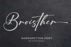 Broisther Handwritten Font