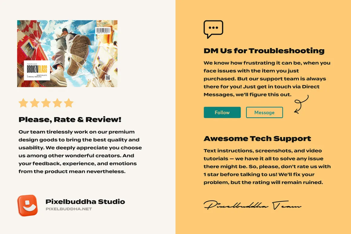 Broken Glass Photo Effects Bundle