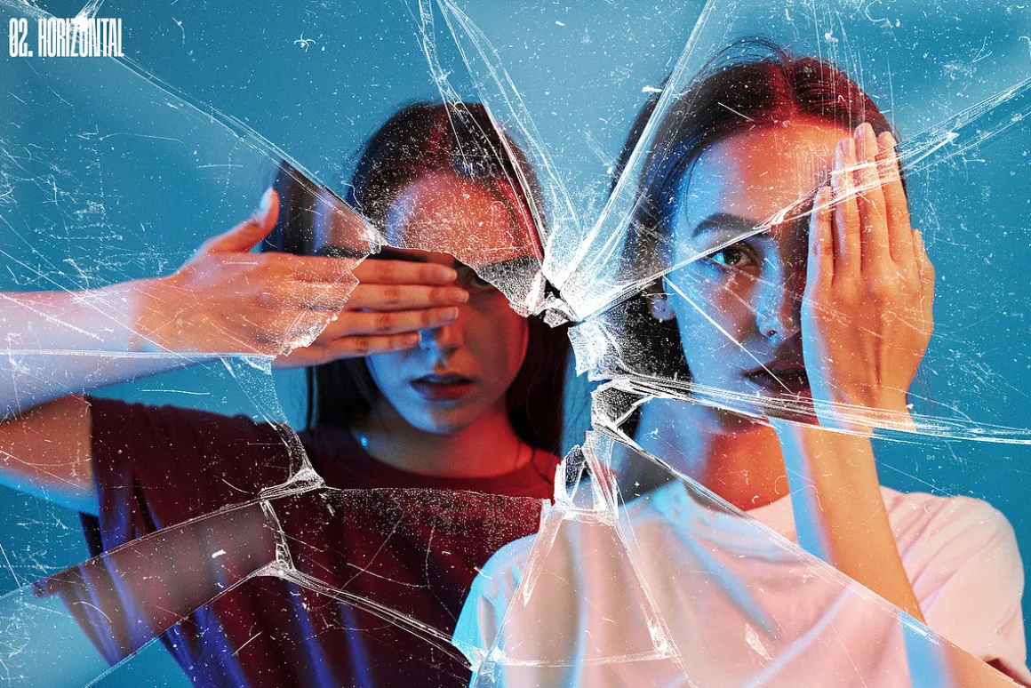 Broken Glass Photo Effects Bundle