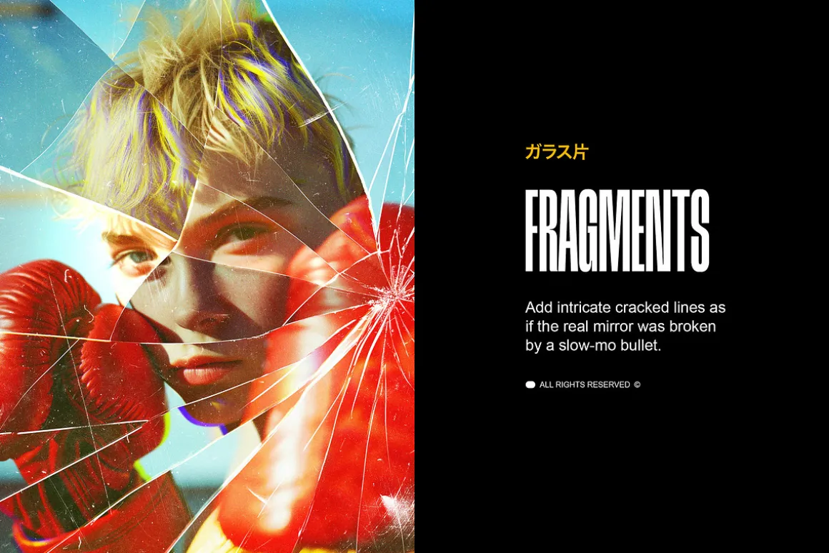 Broken Glass Photo Effects Bundle