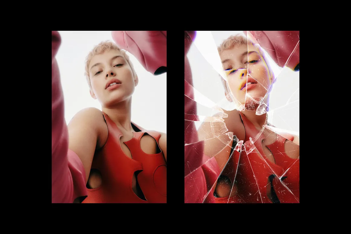 Broken Glass Photo Effects Bundle