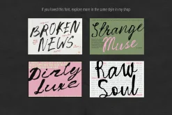 Broken News Messy Handmade Vibe Font
