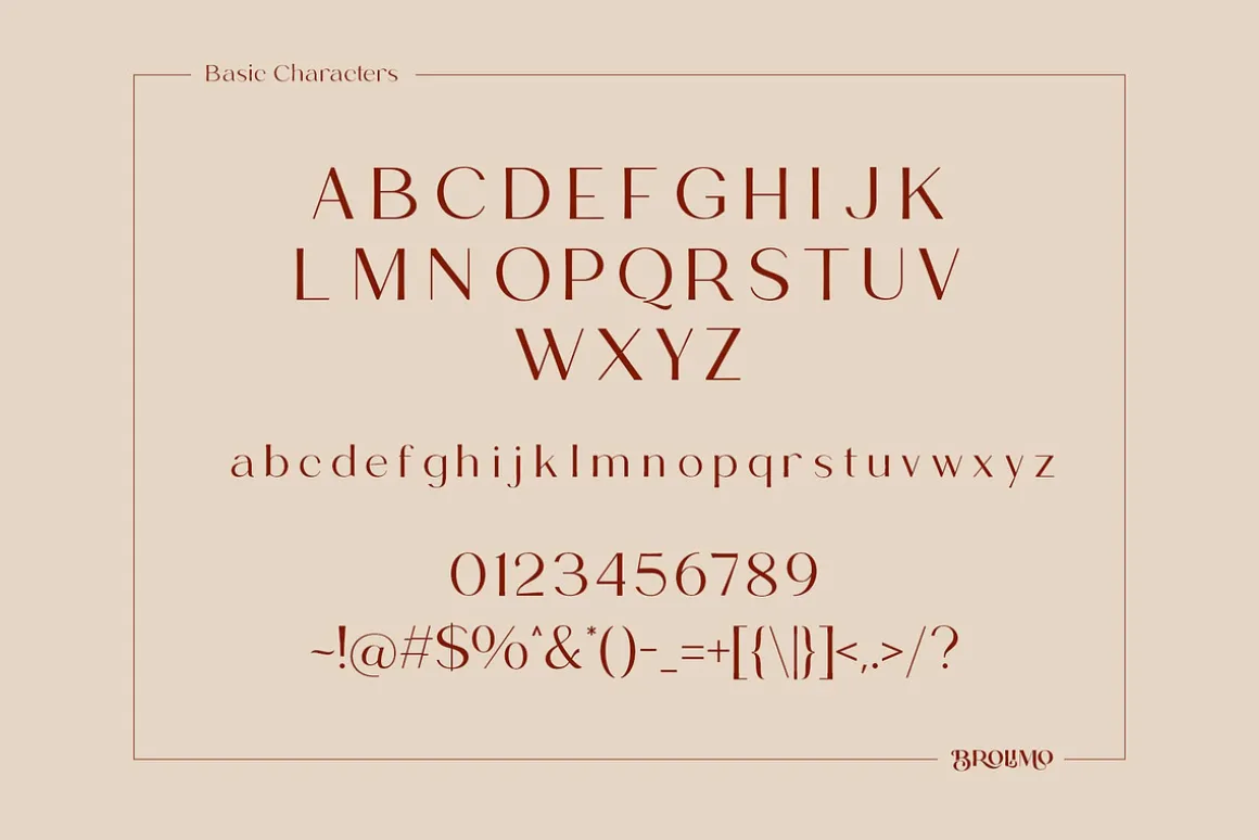Brolimo Typeface
