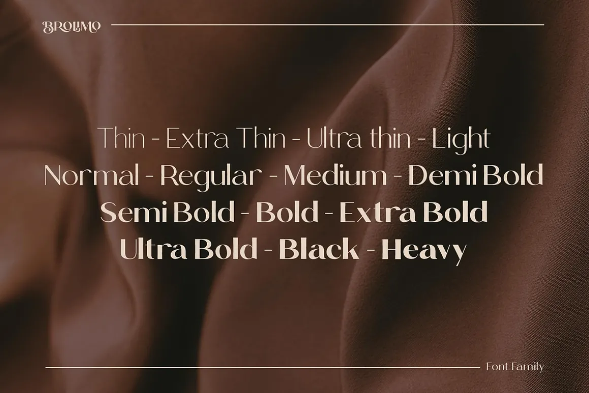 Brolimo Typeface