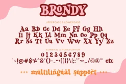 Brondy - Cute Retro Serif Font
