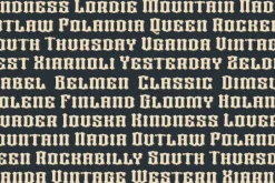 Bros Signage a Vintage Layered Font