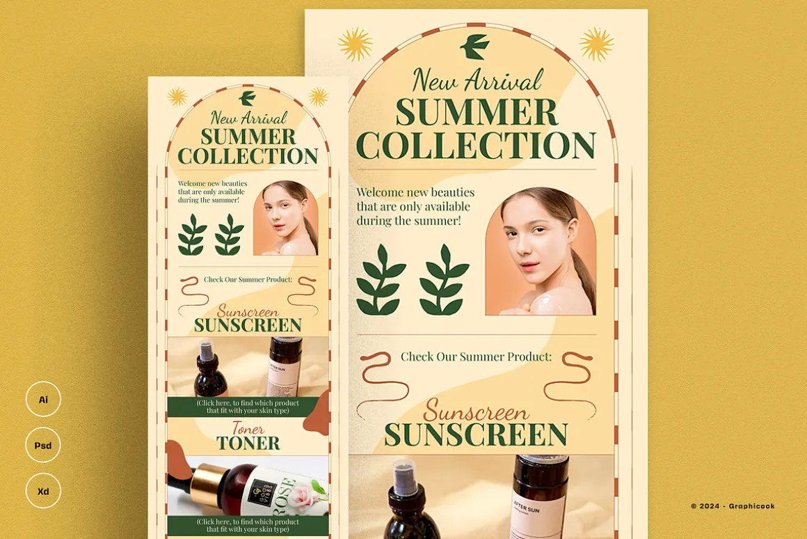 Brown Boho Summer Email Newsletter