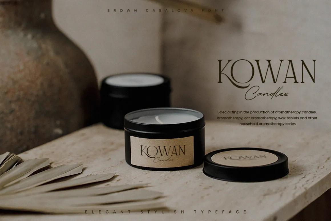Brown Casalova | Stylish Typeface