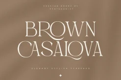 Brown Casalova | Stylish Typeface