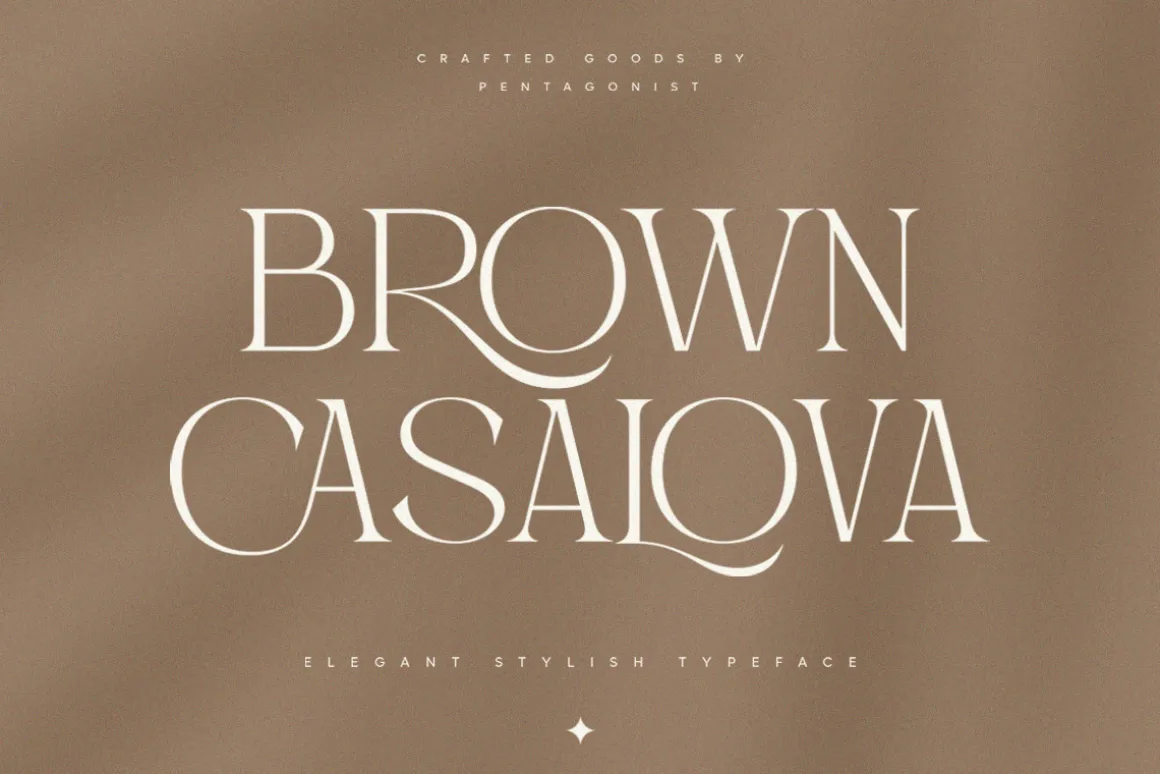 Brown Casalova | Stylish Typeface