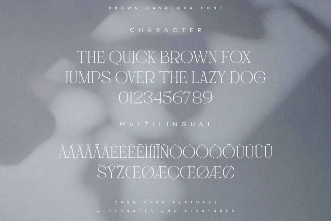Brown Casalova | Stylish Typeface