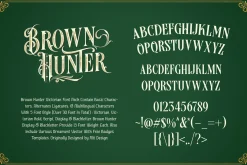 Brown Hunter Victorian Set