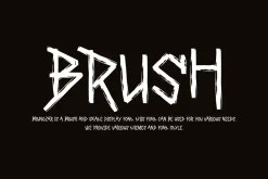 Brunozar - Brush Font