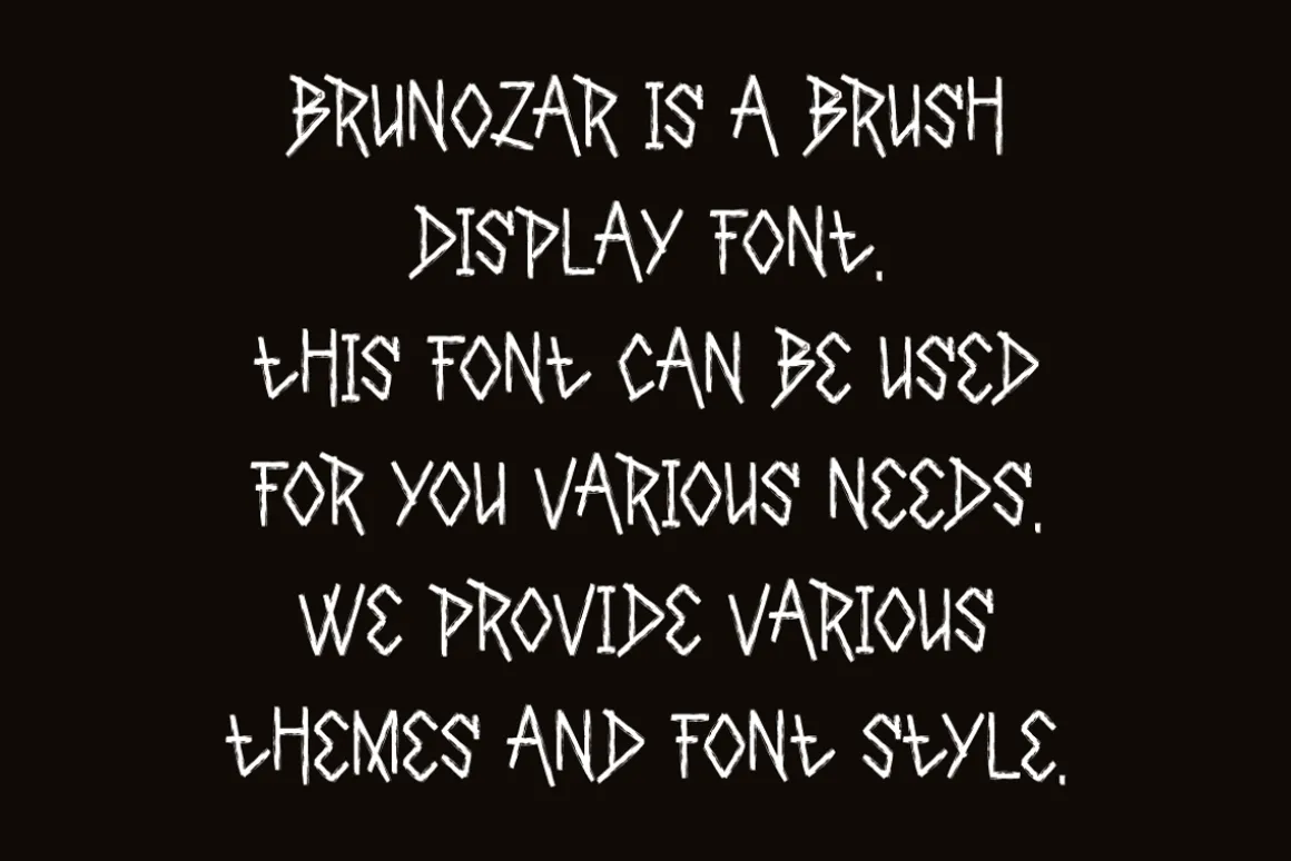 Brunozar - Brush Font