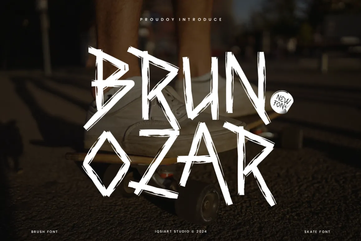 Brunozar - Brush Font