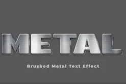 Brushed Metal Text Effect