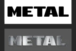 Brushed Metal Text Effect