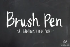 Brush Pen Handwritten Font