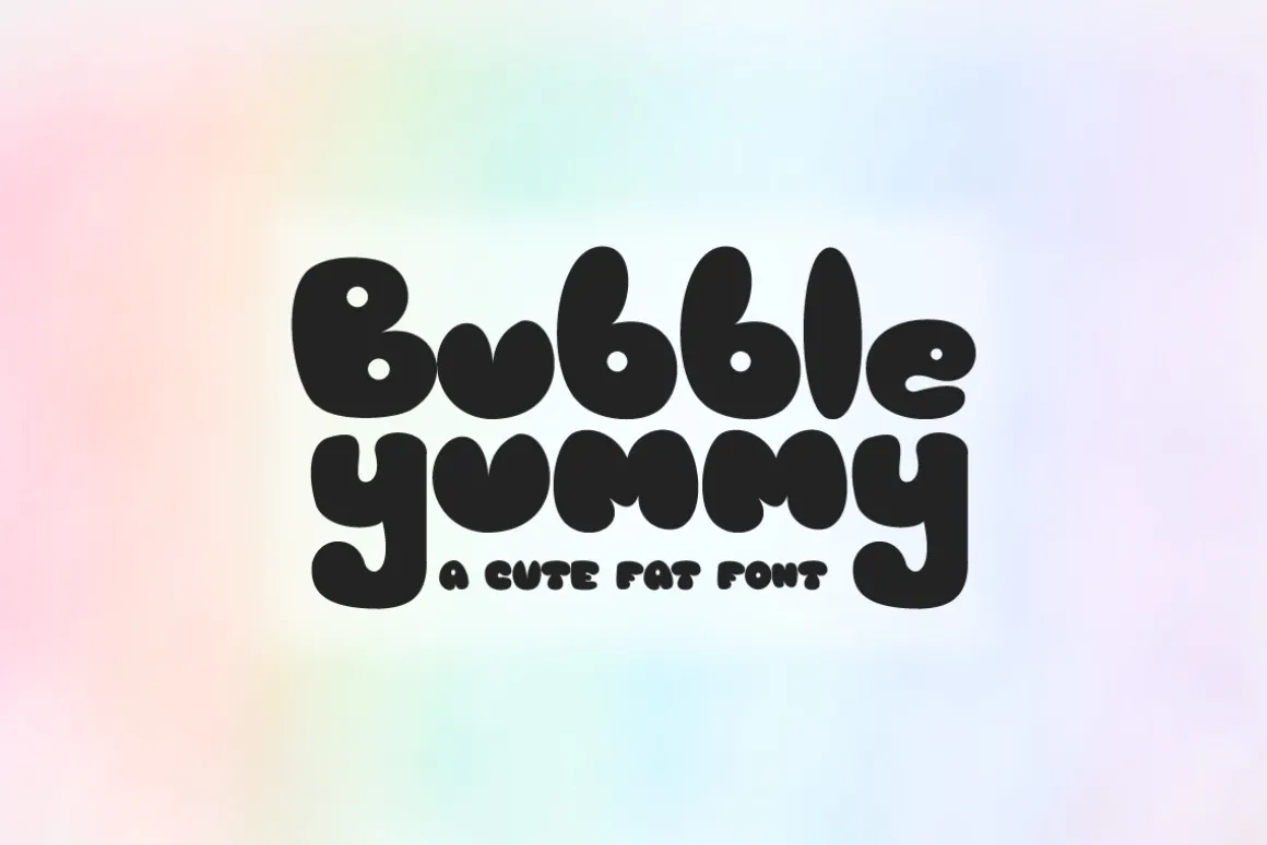 Bubble Yummy - Cute Retro Font