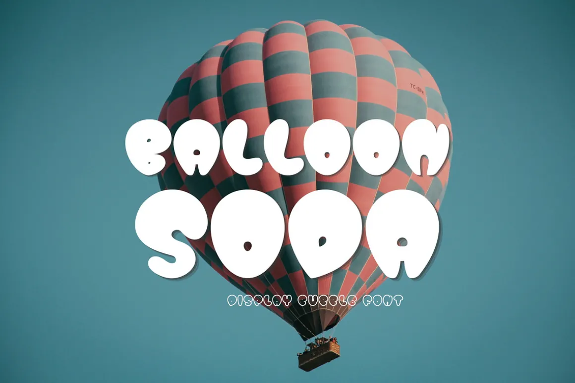 Bubble Display Font-Balloon Soda