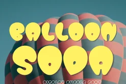 Bubble Display Font-Balloon Soda