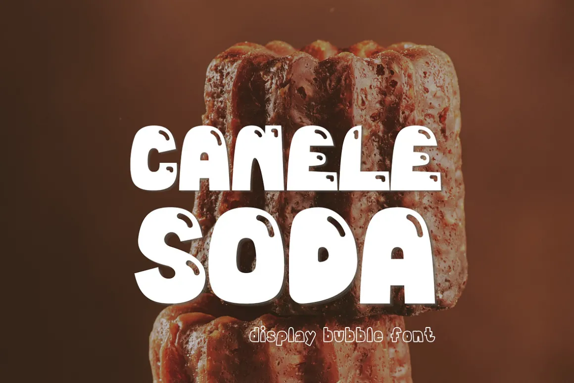 Bubble Display Font - Canele Soda