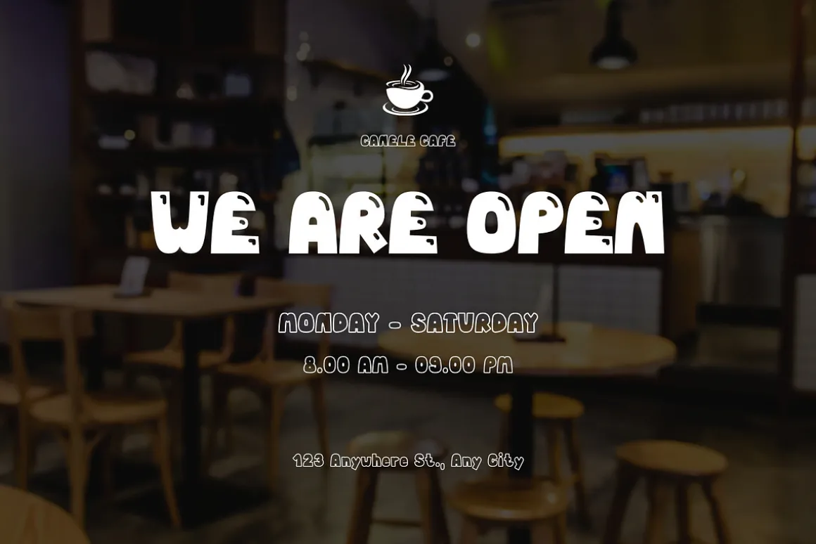 Bubble Display Font - Canele Soda