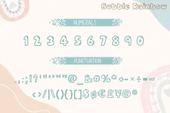 Bubble Rainbow - Outline Font