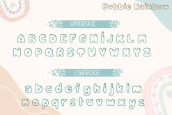 Bubble Rainbow - Outline Font