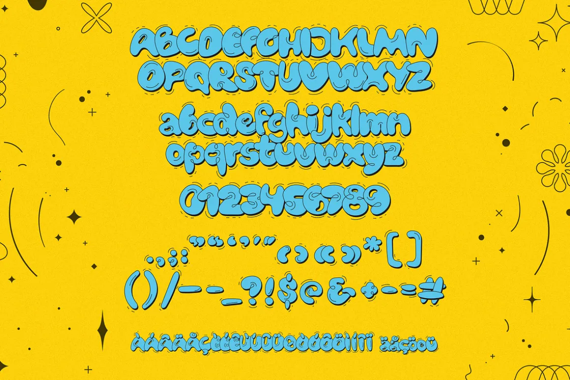 Bubblicity | Bubble Font Family