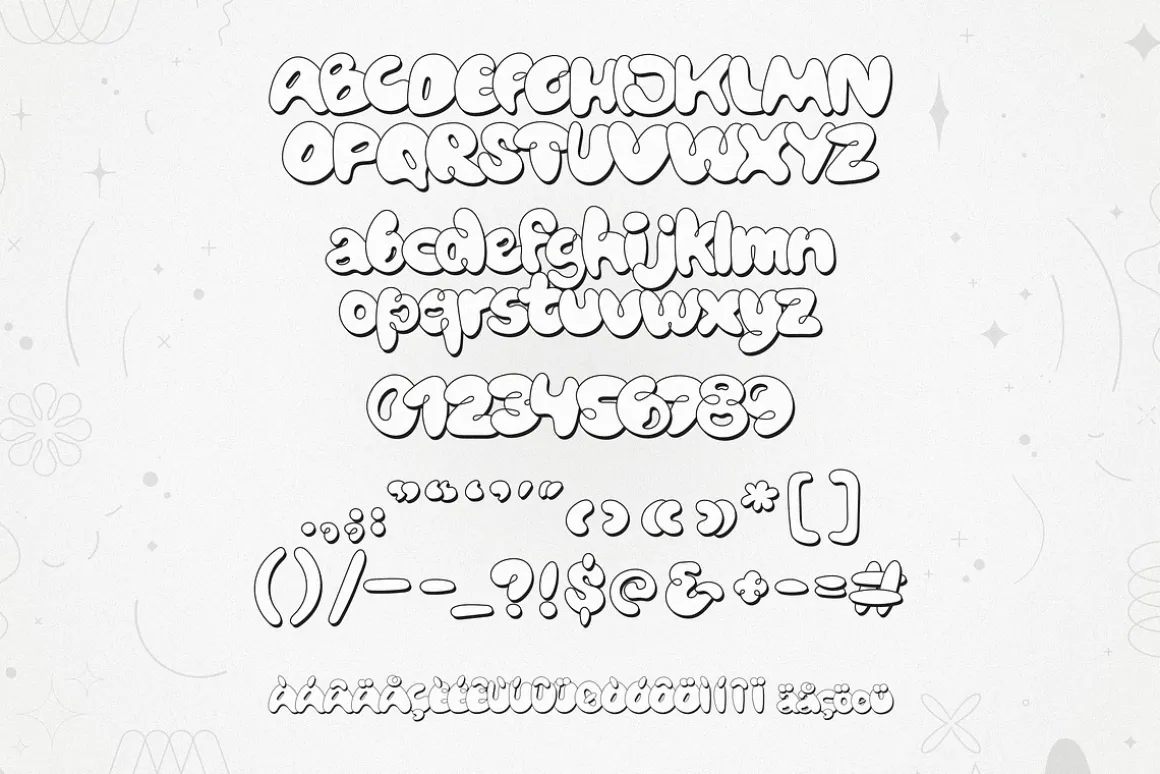 Bubblicity | Bubble Font Family