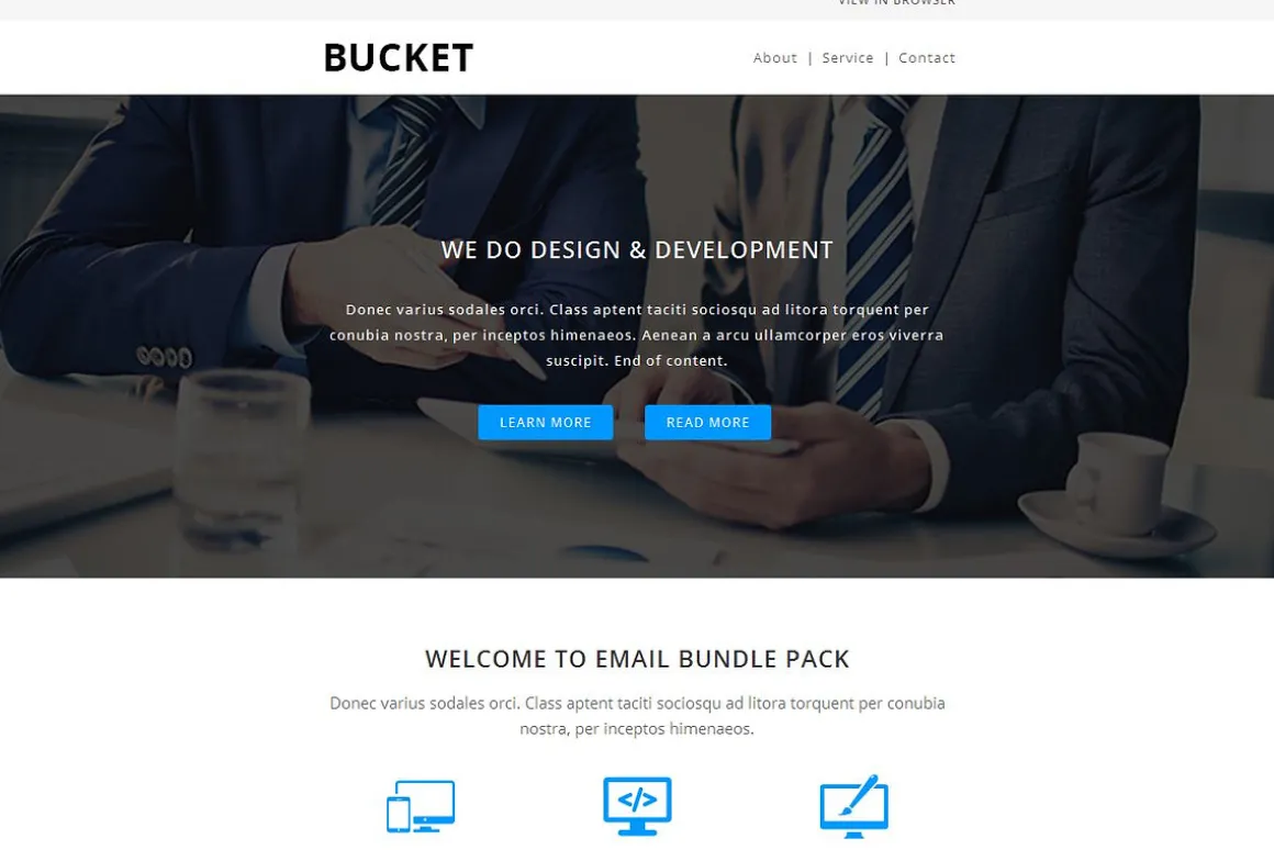 BUCKET - Responsive Email Template