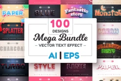 Bundle 100 Editable Text Effects