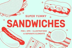 BUNDLE - FOOD VECTOR ILLUSTRATIONS