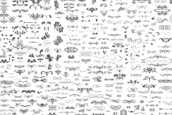 Bundle of vector flourishes