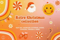 BUNDLE Retro groovy 70s - 5 in 1