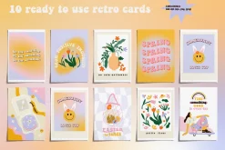BUNDLE Retro groovy 70s - 5 in 1